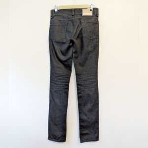 John Galliano Y2K Bling Black‎ Skinny Jeans Tall Inseam